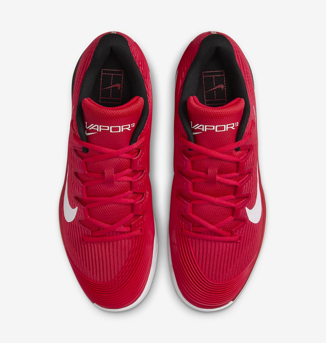 Nike Vapor 12 Sert Kort Erkek Tenis Ayakkabısı | FV5552-600 - 4