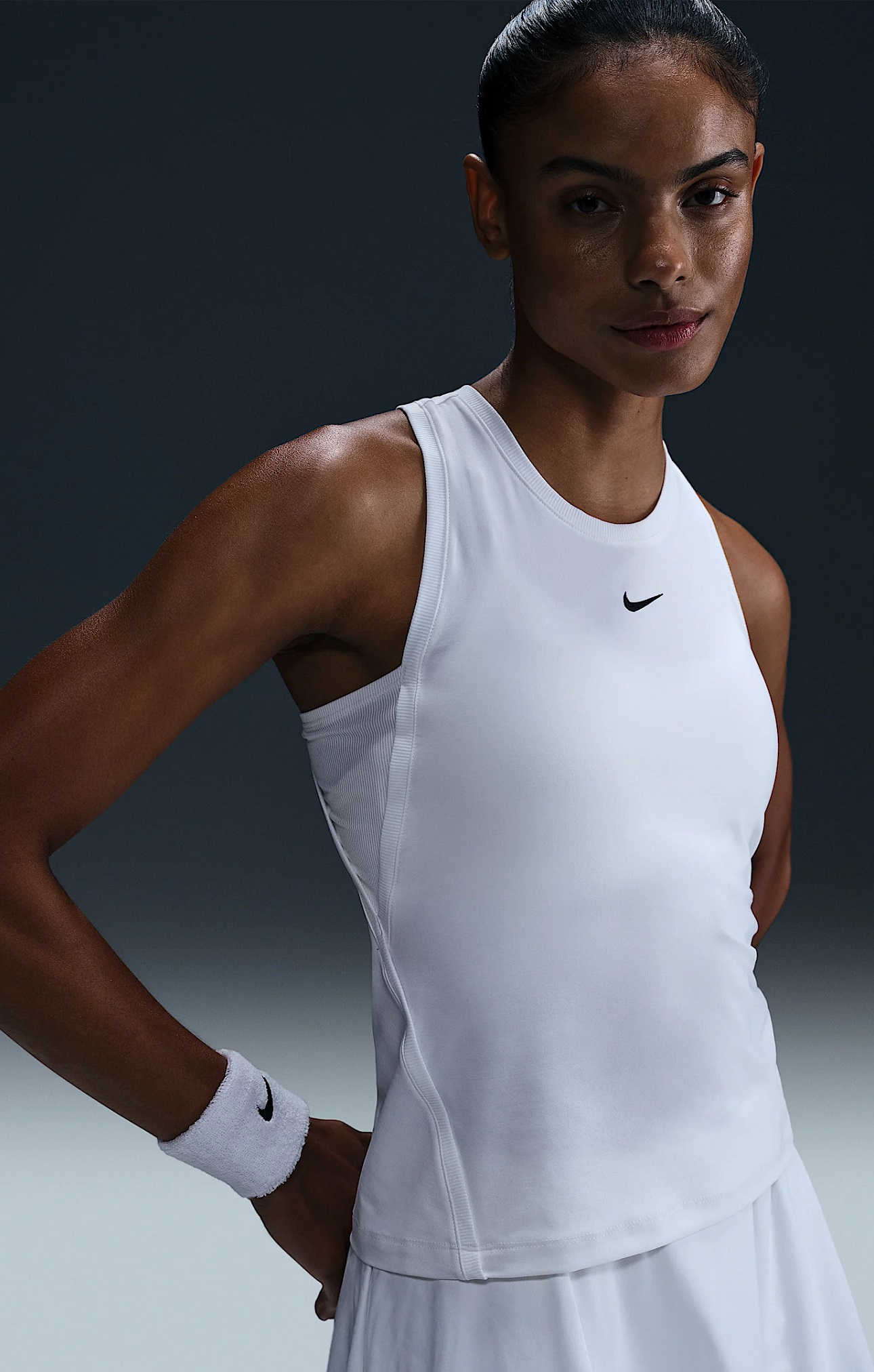 Nike Victory Dri-FIT Kadın Tenis Atleti Beyaz | FD5584-100 - 3