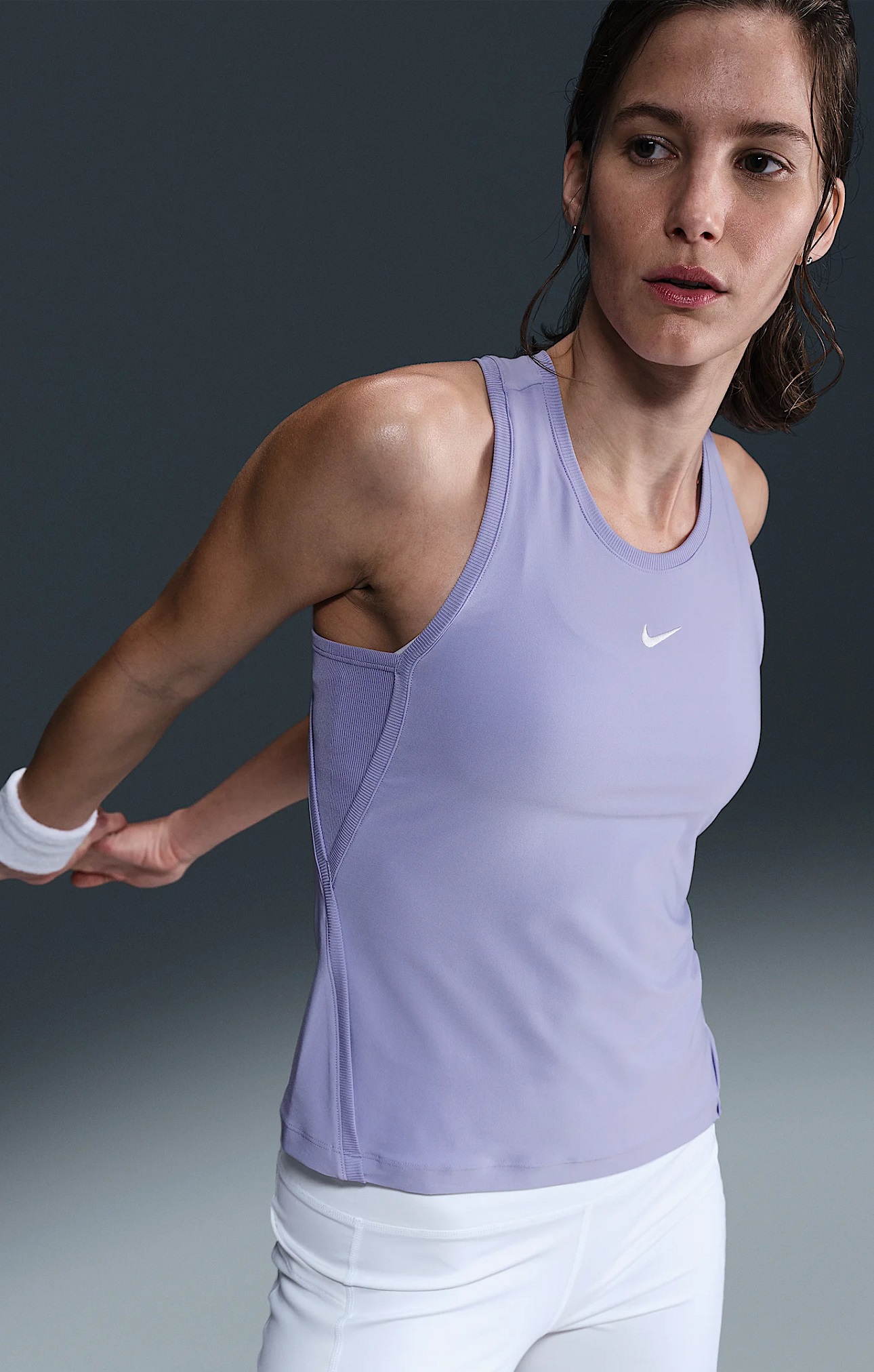 Nike Victory Dri-FIT Kadın Tenis Atleti Mor | FD5584-533 - 3