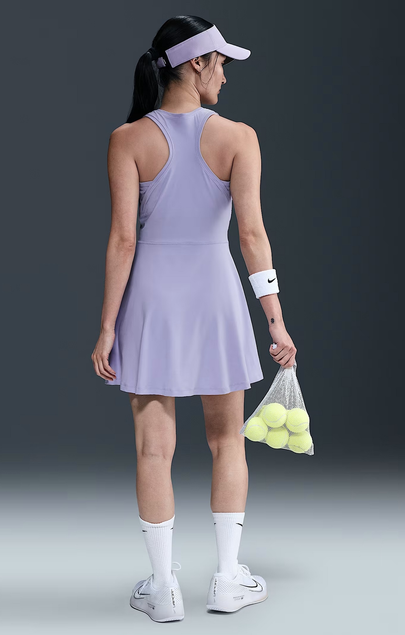 Nike Victory Dri-FIT Kadın Tenis Elbisesi Mor - 2