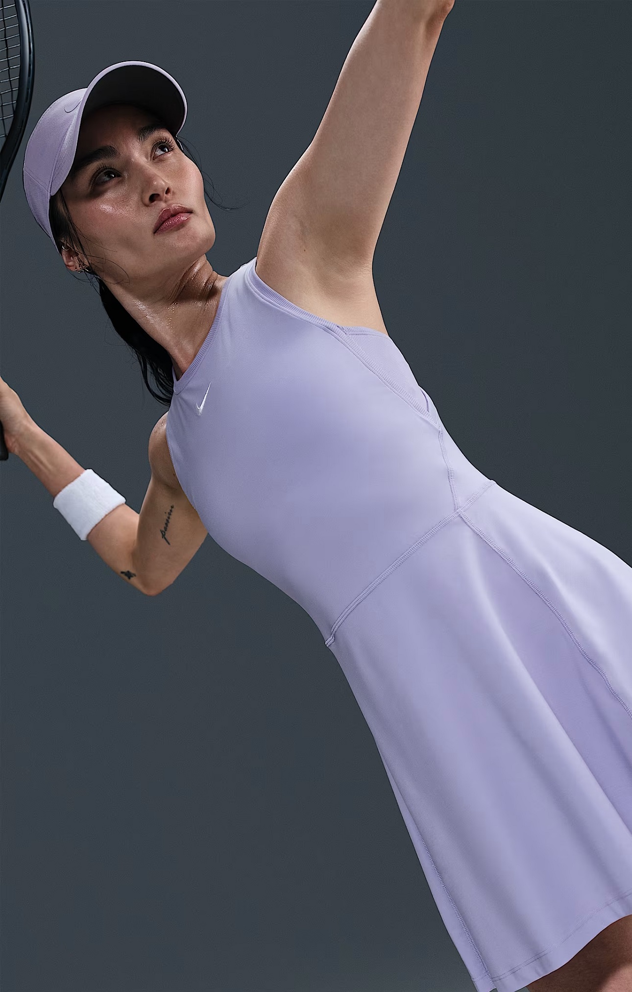 Nike Victory Dri-FIT Kadın Tenis Elbisesi Mor - 5