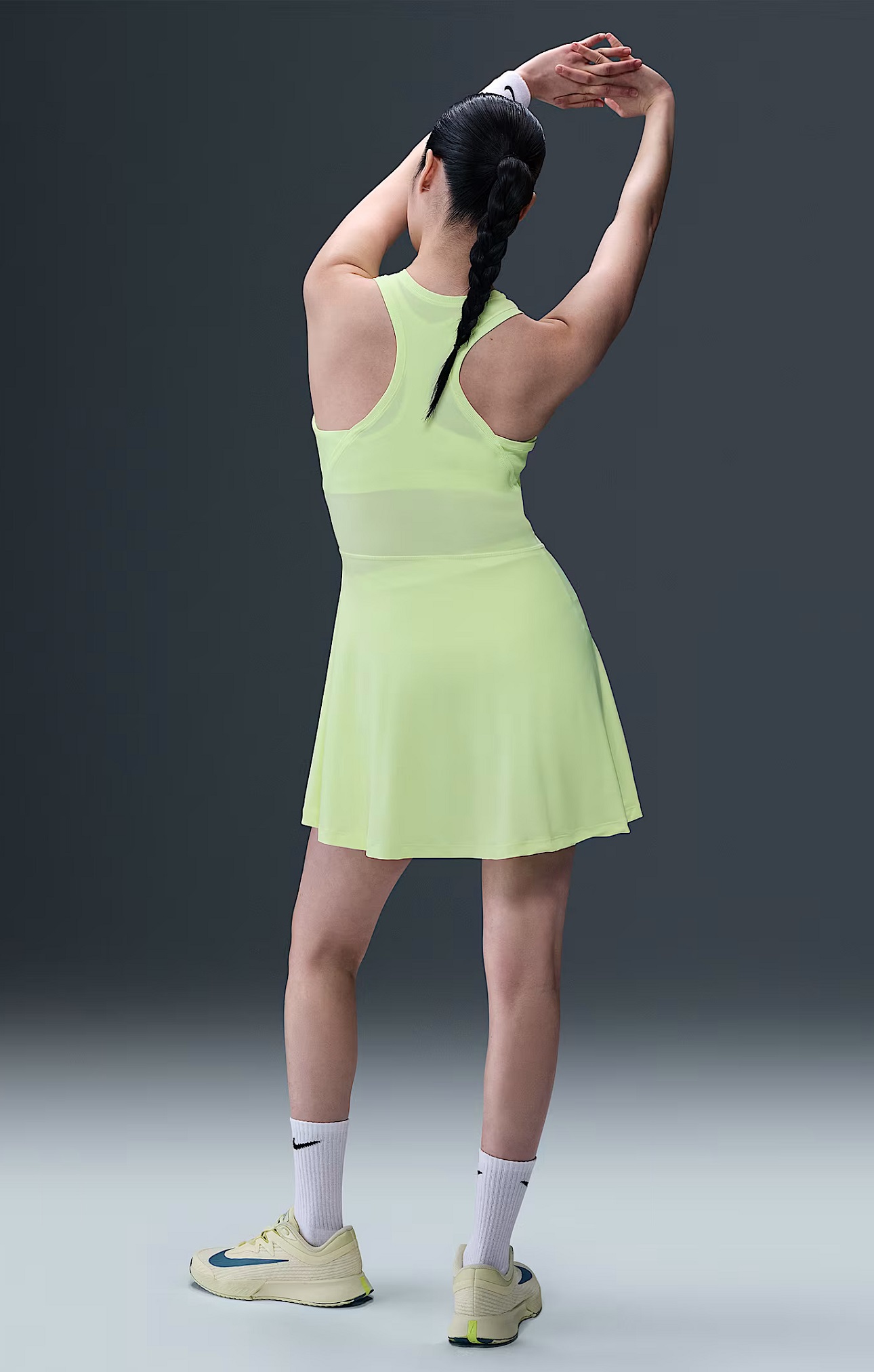 Nike Victory Dri-FIT Kadın Tenis Elbisesi Yeşil - 2