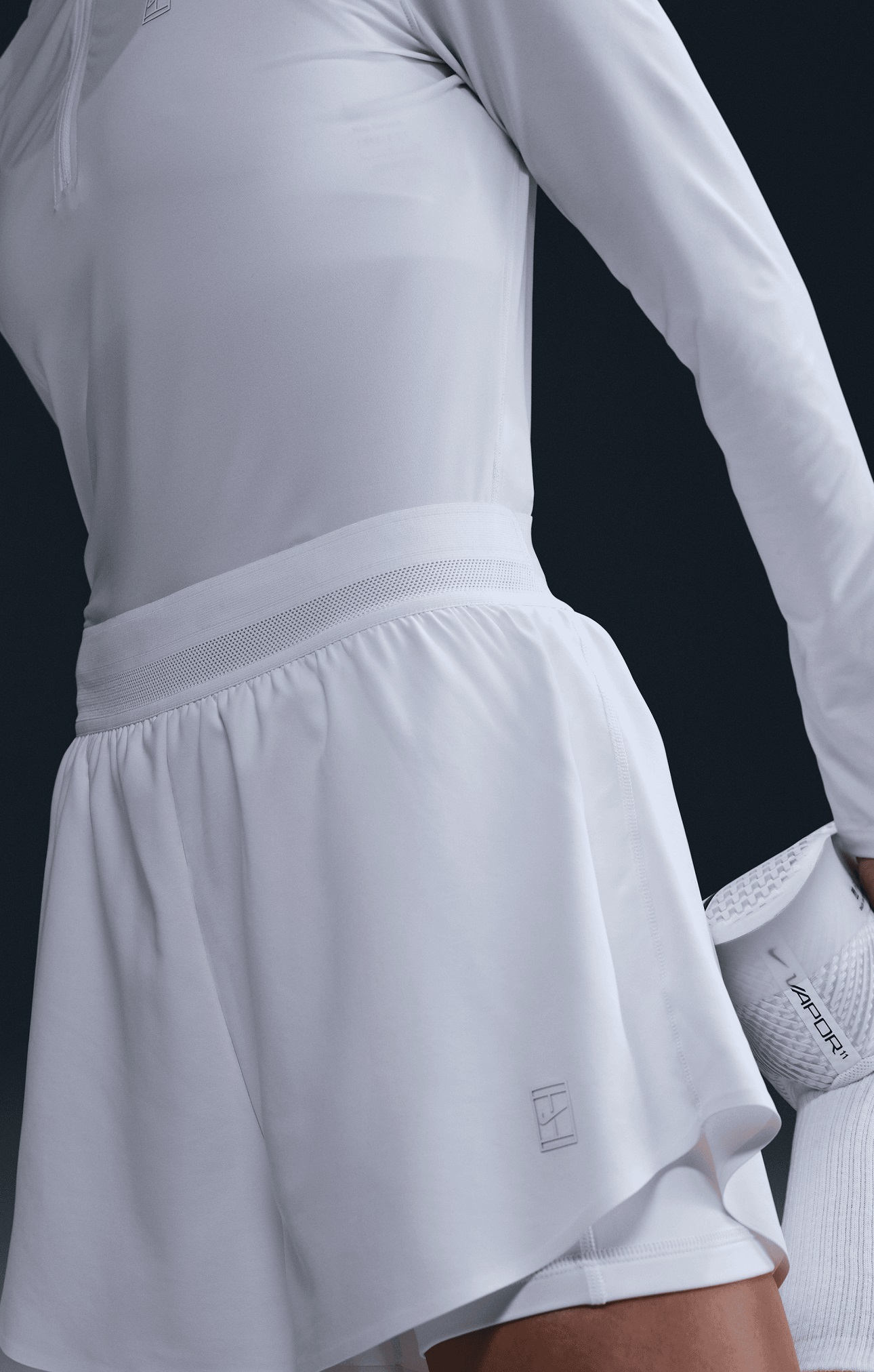 NikeCourt Ace Advantage Dri-FIT Kadın Tenis Şortu Beyaz - 5