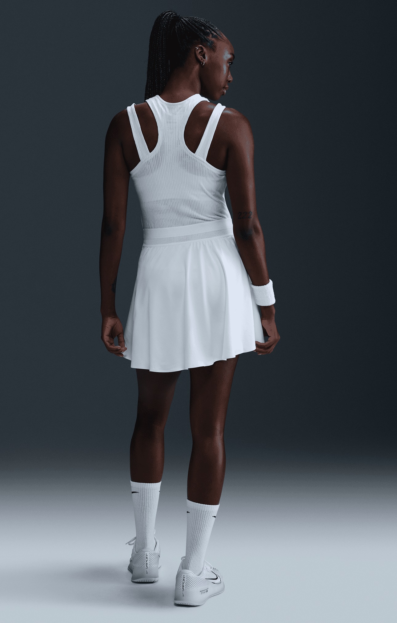 NikeCourt Ace Advantage Tenis Eteği Beyaz - 2