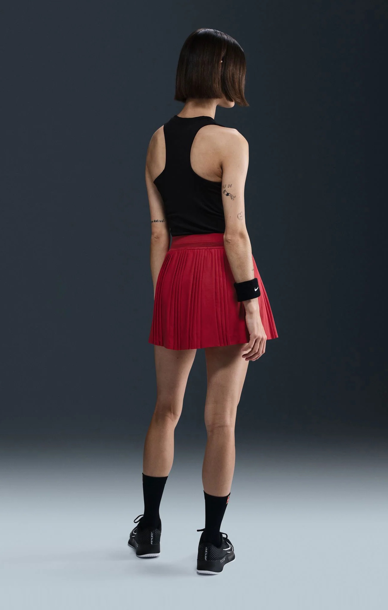 NikeCourt Advantage Tennis Skirt Kırmızı - 2