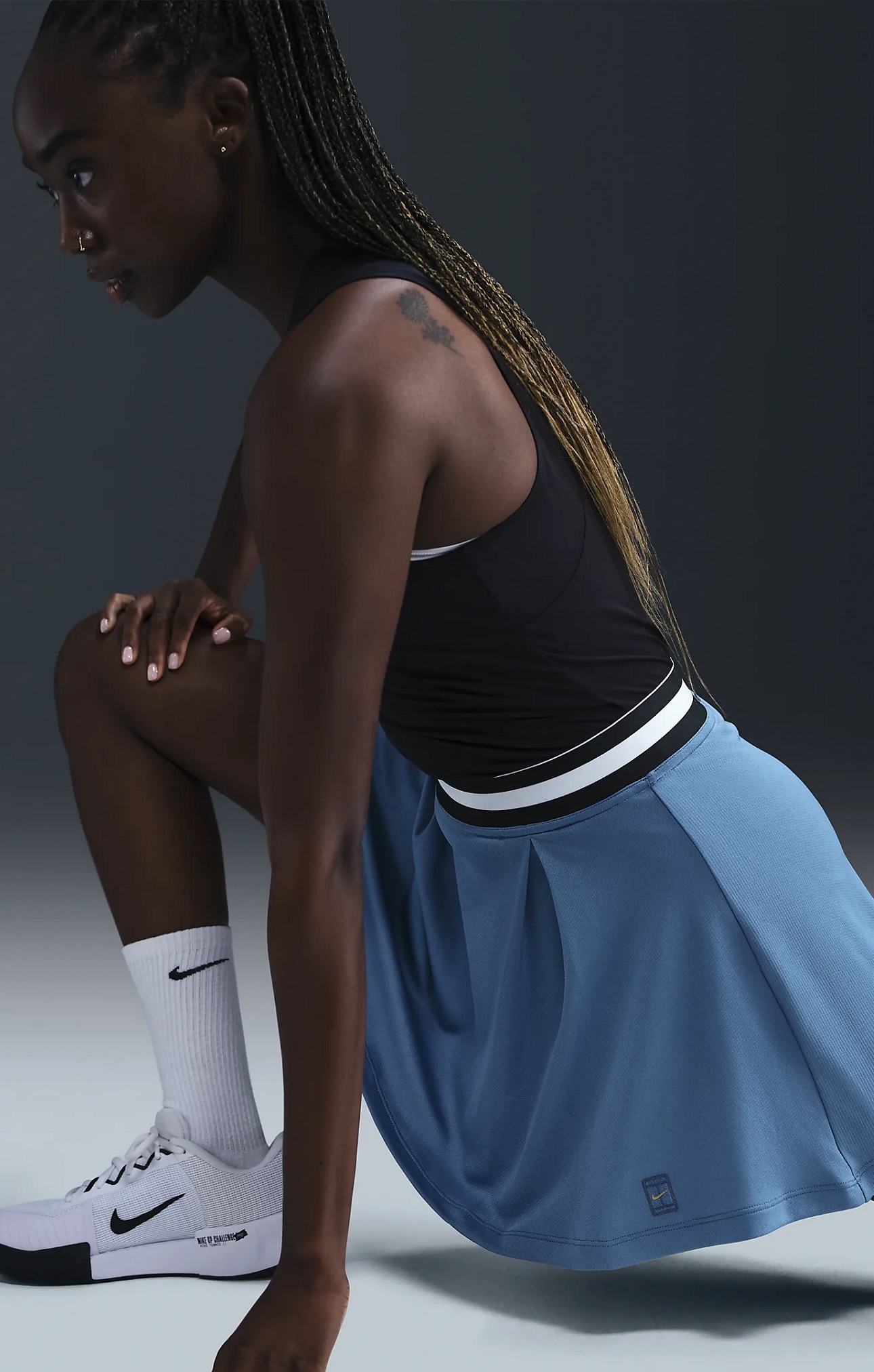 NikeCourt Dri-FIT Heritage Kadın Tenis Eteği | FB4153-429 - 4
