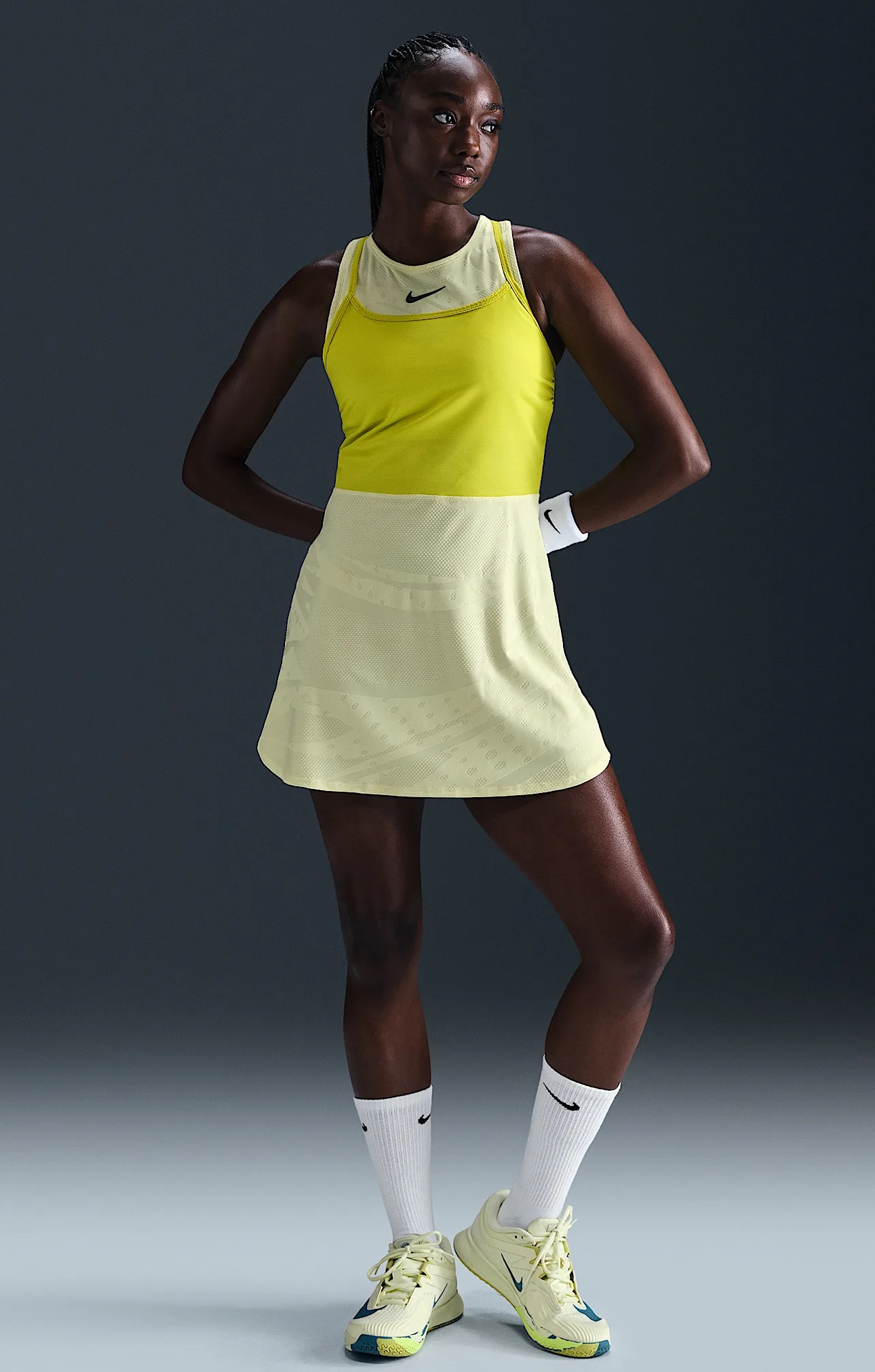 NikeCourt Slam Dri-FIT Kadın Tenis Elbisesi | FZ6463-331 - 1
