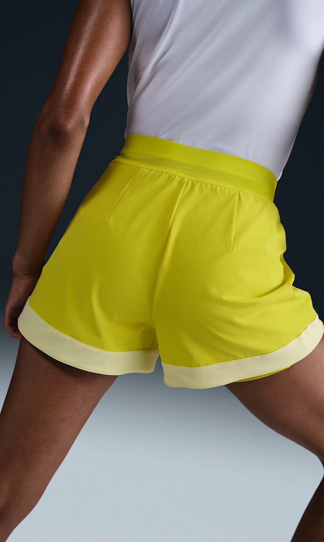 NikeCourt Slam Dri-FIT Tennis Skort Sarı - 3
