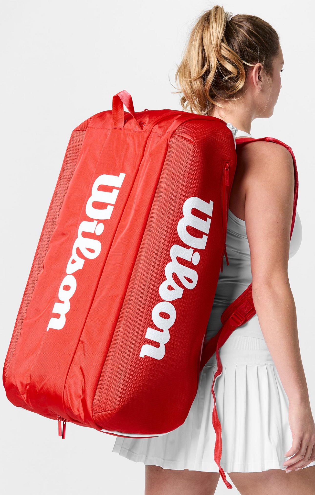 Wilson Super Tour Red 15 Racket Tennis Bag - 3